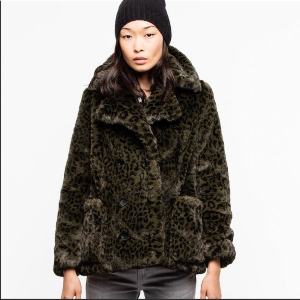 Zadig & Voltaire - Miles Leo Faux Fur Jacket. size S EUC